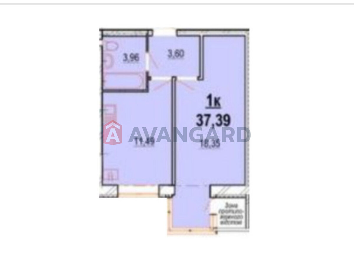 1 комн. квартира, 38/-/11 кв. м., 11/11 этаж фото 8 1 комн. квартира, 38/-/11 кв. м., 11/11 этаж фото 8