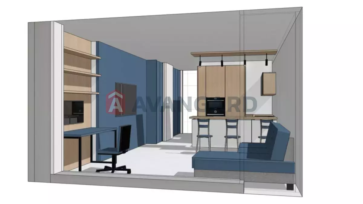 1 кім. квартира, 34/-/10 кв. м., 14/24 поверх фото 6 1 кім. квартира, 34/-/10 кв. м., 14/24 поверх фото 6