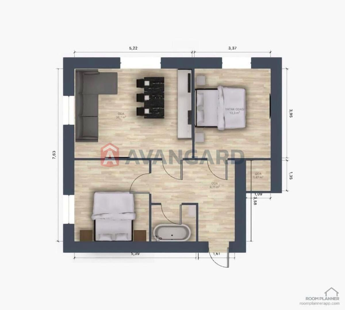 2 кім. квартира, 53 / 32 / 9 кв. м., 5/5 поверх фото 6 2 кім. квартира, 53 / 32 / 9 кв. м., 5/5 поверх фото 6