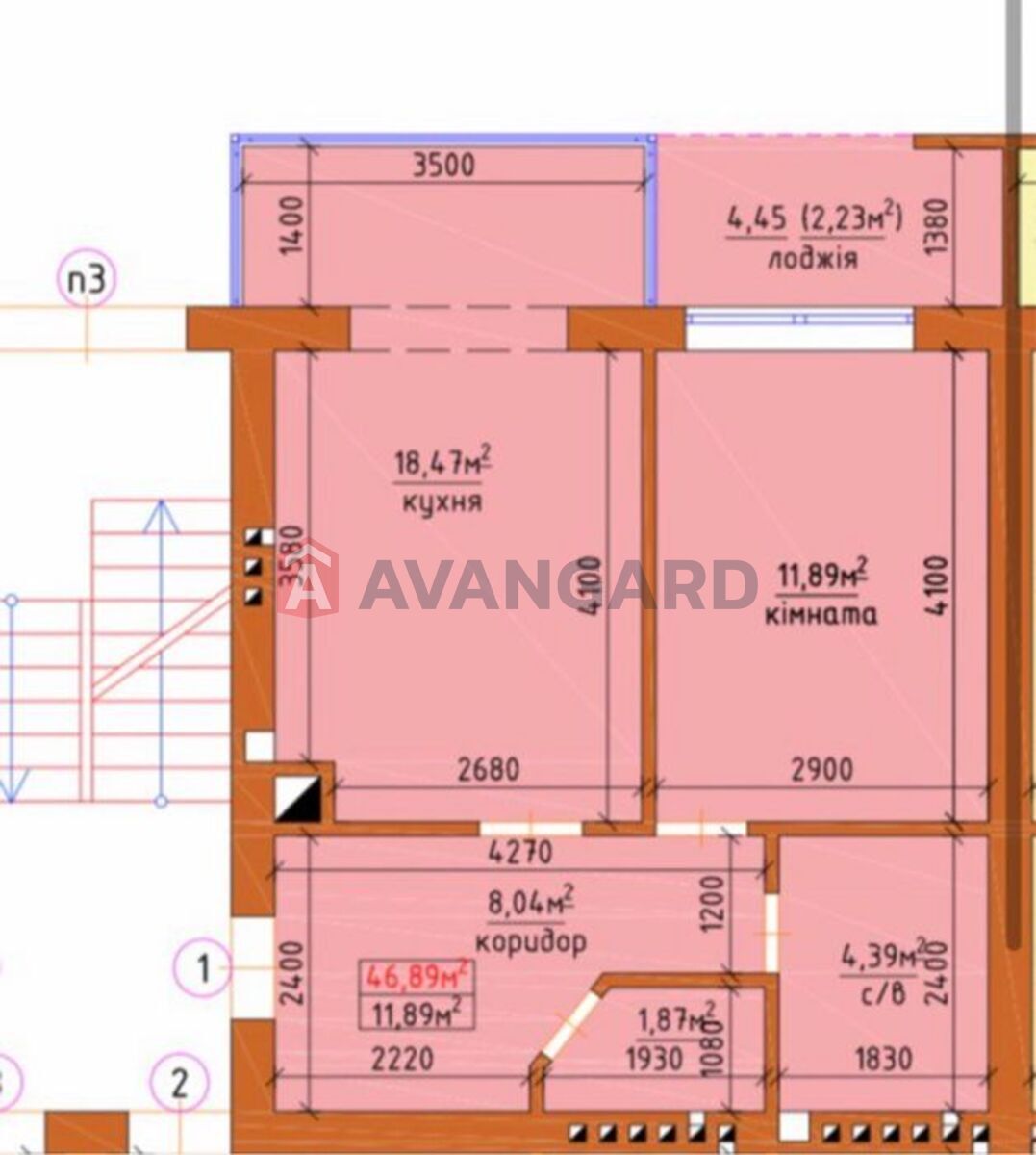 1 комн. квартира, 47/-/18 кв. м., 1/3 этаж фото 3 1 комн. квартира, 47/-/18 кв. м., 1/3 этаж фото 3