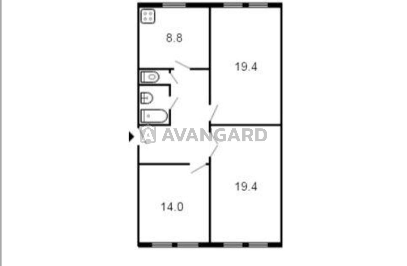 3 комн. квартира, 75/-/10 кв. м., 1/5 этаж фото 8 3 комн. квартира, 75/-/10 кв. м., 1/5 этаж фото 8