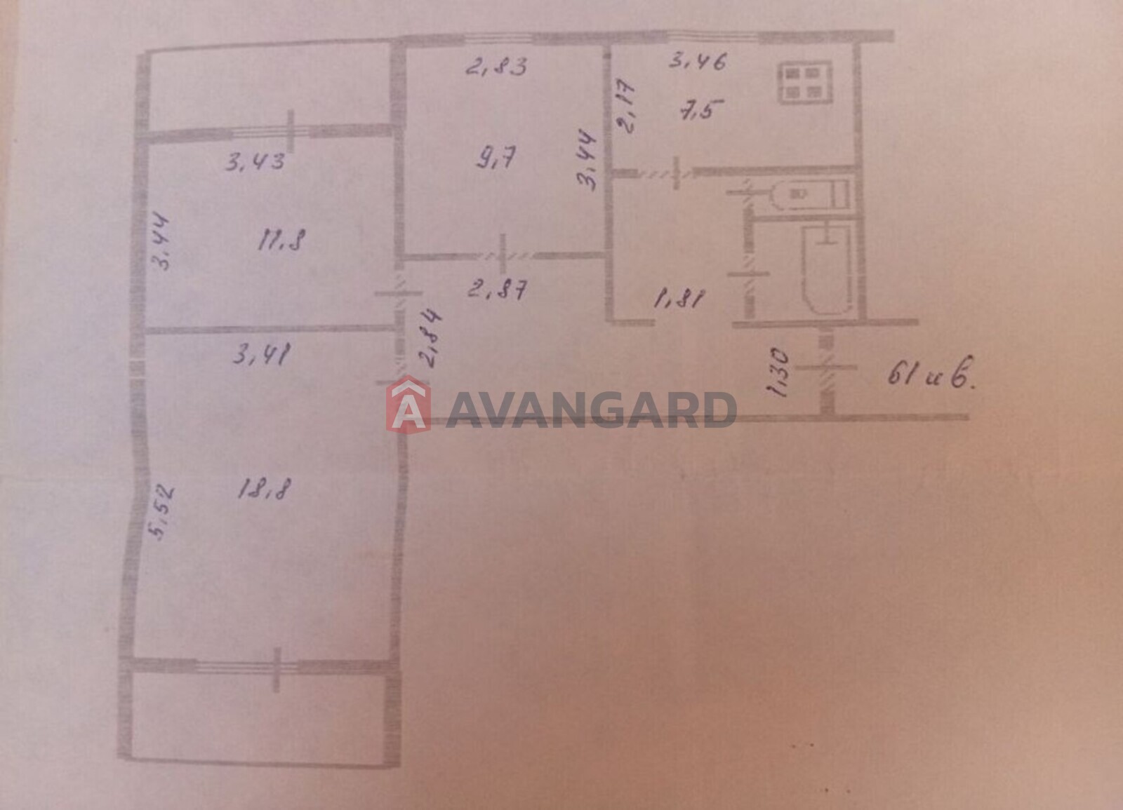 3 кім. квартира, 71/40,3/7 кв. м., 8/10 поверх фото 7 3 кім. квартира, 71/40,3/7 кв. м., 8/10 поверх фото 7