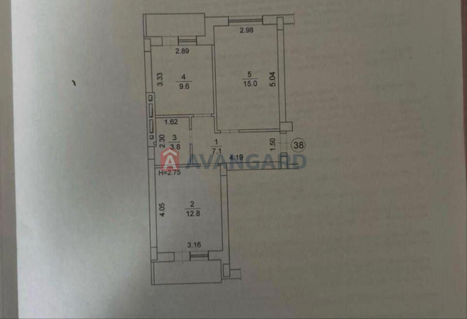 2 комн. квартира, 50/-/9 кв. м., 3/4 этаж фото 12 2 комн. квартира, 50/-/9 кв. м., 3/4 этаж фото 12