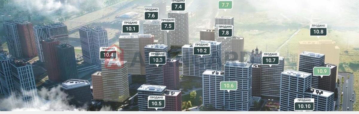 3 комн. квартира, 76/35/21 кв. м., 13/23 этаж фото 2 3 комн. квартира, 76/35/21 кв. м., 13/23 этаж фото 2
