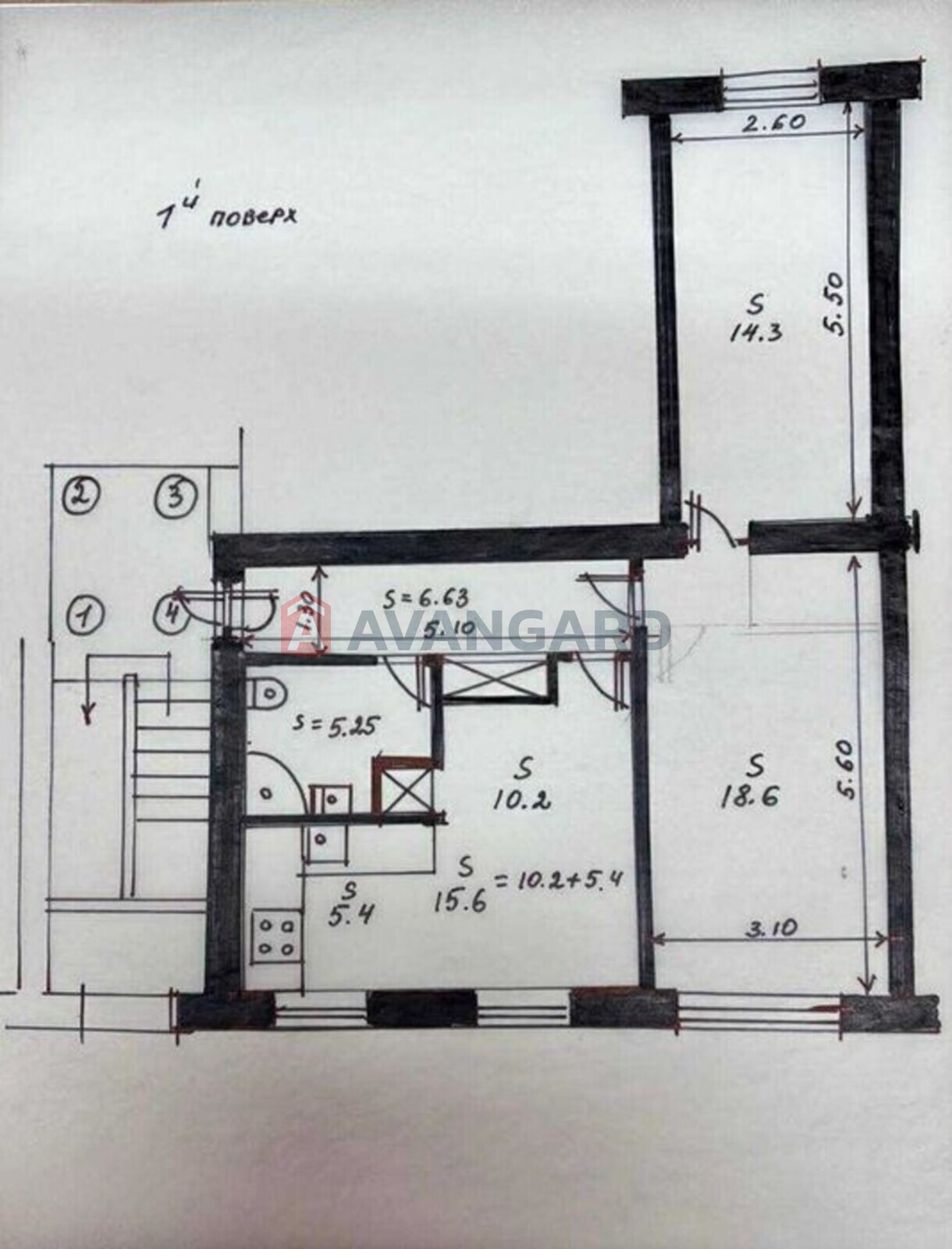 3 комн. квартира, 60/-/15 кв. м., 1/5 этаж фото 2 3 комн. квартира, 60/-/15 кв. м., 1/5 этаж фото 2