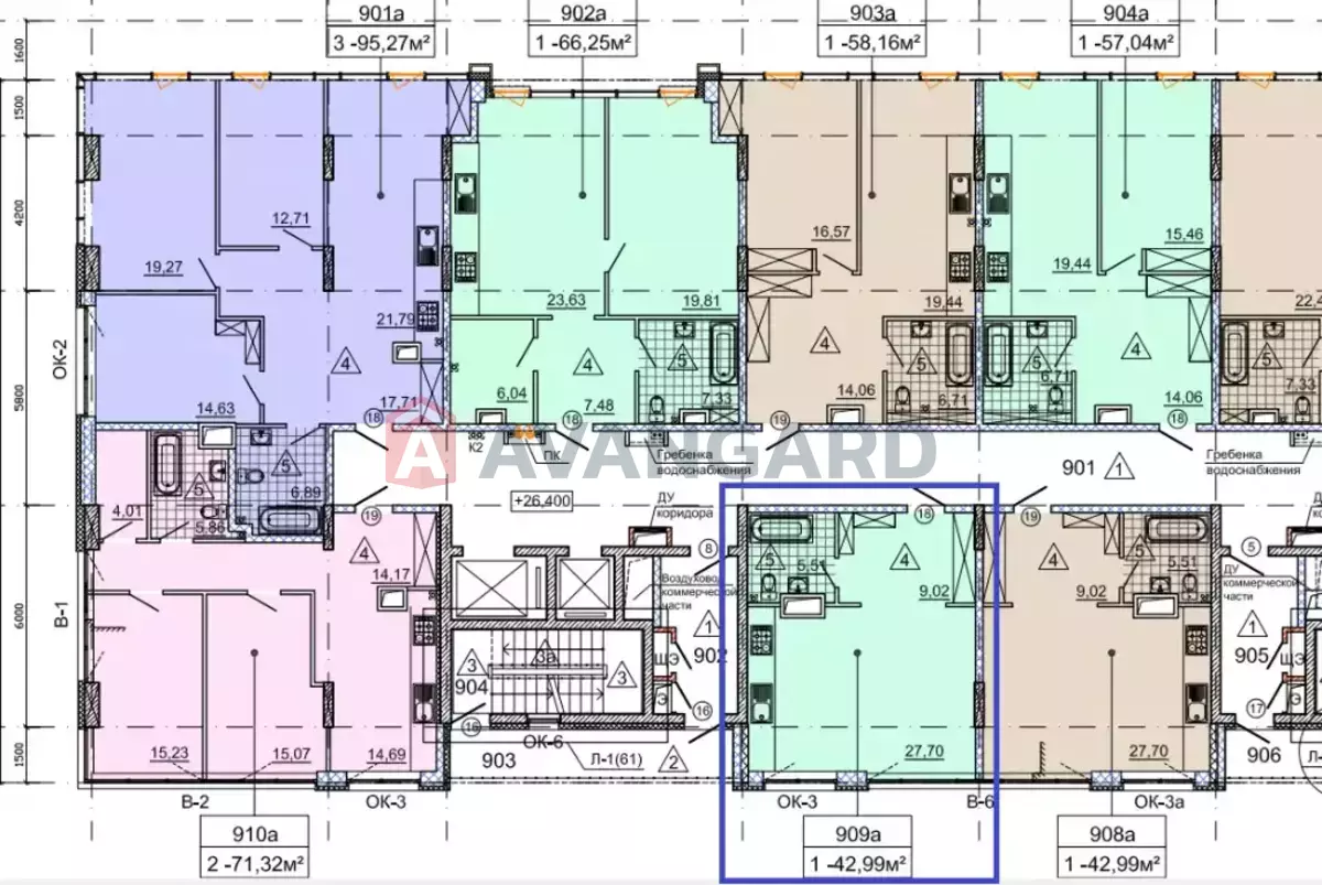 1 кім. квартира, 43/-/- кв. м., 9/18 поверх фото 12 1 кім. квартира, 43/-/- кв. м., 9/18 поверх фото 12