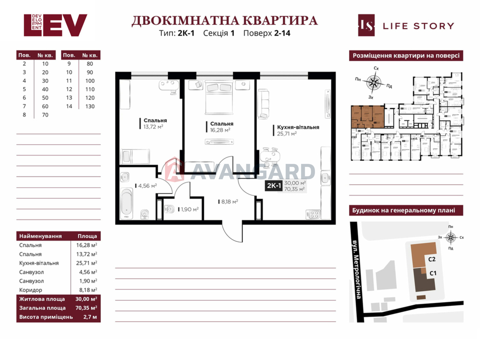 2 комн. квартира, 70/30/21 кв. м., 2/16 этаж фото 7 2 комн. квартира, 70/30/21 кв. м., 2/16 этаж фото 7
