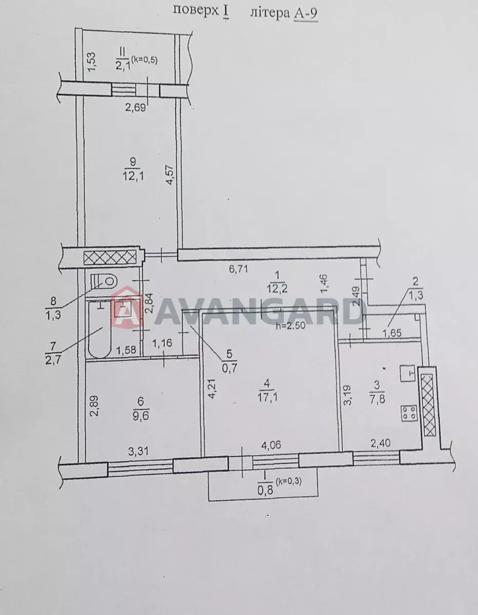 3 кім. квартира, 68/-/8 кв. м., 1/9 поверх фото 1 3 кім. квартира, 68/-/8 кв. м., 1/9 поверх фото 1