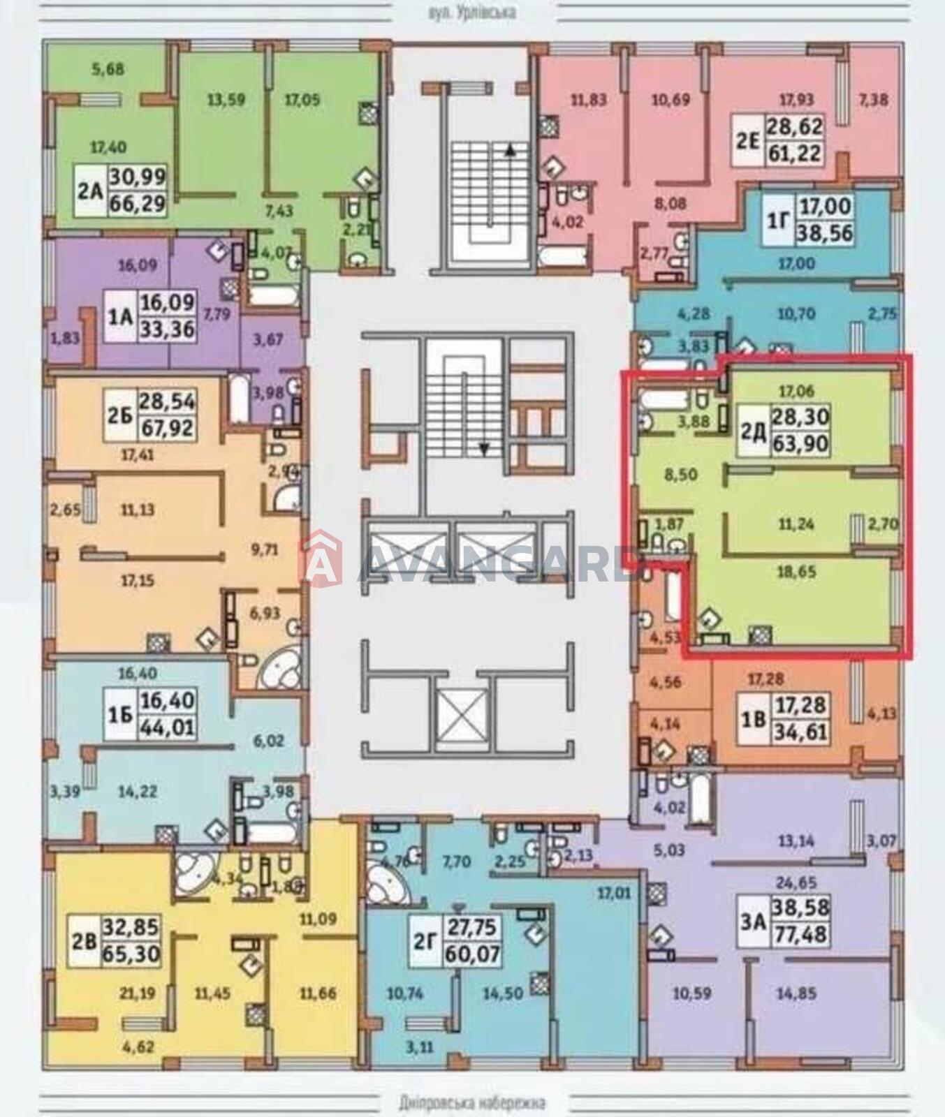 2 кім. квартира, 63/-/18 кв. м., 10/26 поверх фото 4 2 кім. квартира, 63/-/18 кв. м., 10/26 поверх фото 4