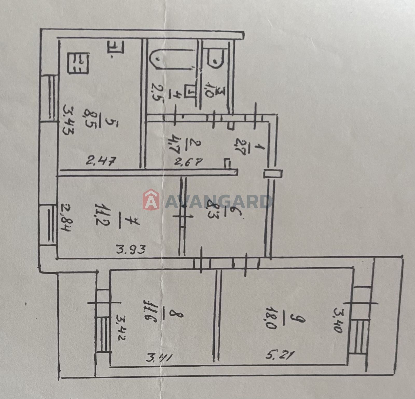 3 кім. квартира, 72.1/41/9 кв. м., 4/9 поверх фото 14 3 кім. квартира, 72.1/41/9 кв. м., 4/9 поверх фото 14