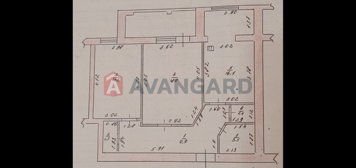 2 кім. квартира, 71/-/16 кв. м., 7/9 поверх фото 3 2 кім. квартира, 71/-/16 кв. м., 7/9 поверх фото 3