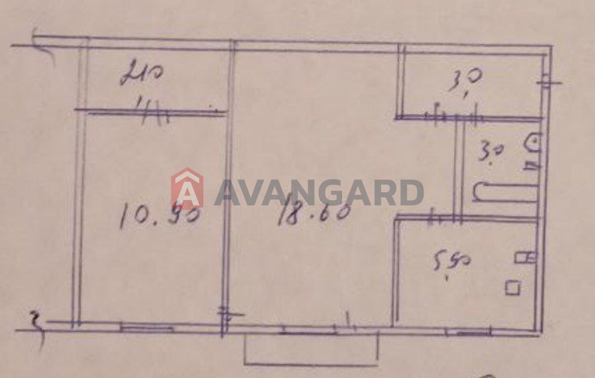1 комн. квартира, 43/33/7 кв. м., 5/5 этаж фото 8 1 комн. квартира, 43/33/7 кв. м., 5/5 этаж фото 8