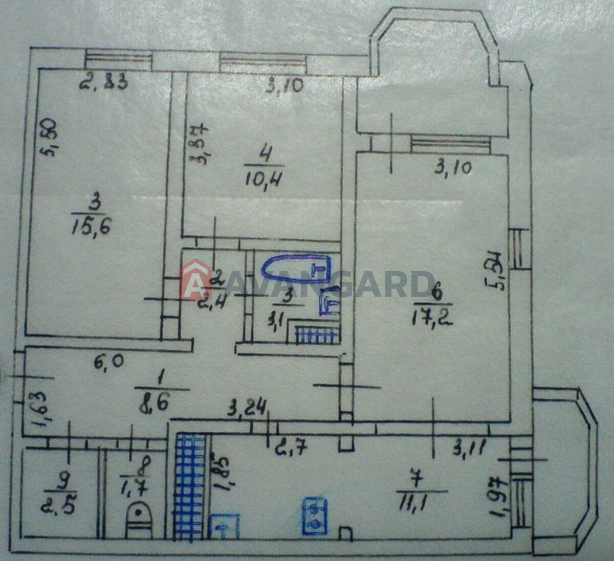 3 кім. квартира, 74/-/11 кв. м., 11/16 поверх фото 3 3 кім. квартира, 74/-/11 кв. м., 11/16 поверх фото 3