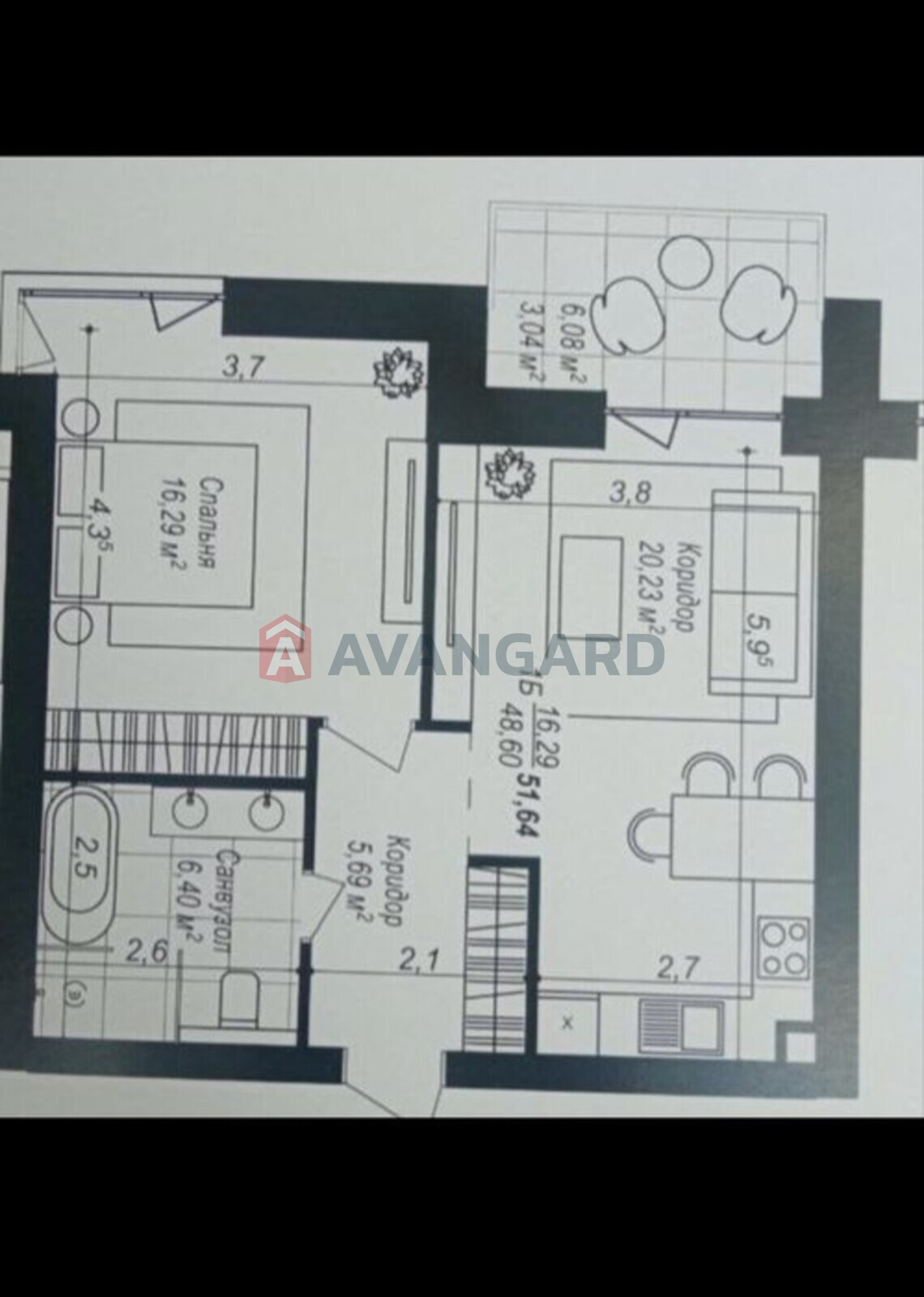 1 комн. квартира, 51/-/20 кв. м., 2/3 этаж фото 11 1 комн. квартира, 51/-/20 кв. м., 2/3 этаж фото 11