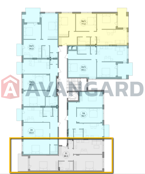 2 кім. квартира, 68/-/15 кв. м., 2/5 поверх фото 16 2 кім. квартира, 68/-/15 кв. м., 2/5 поверх фото 16