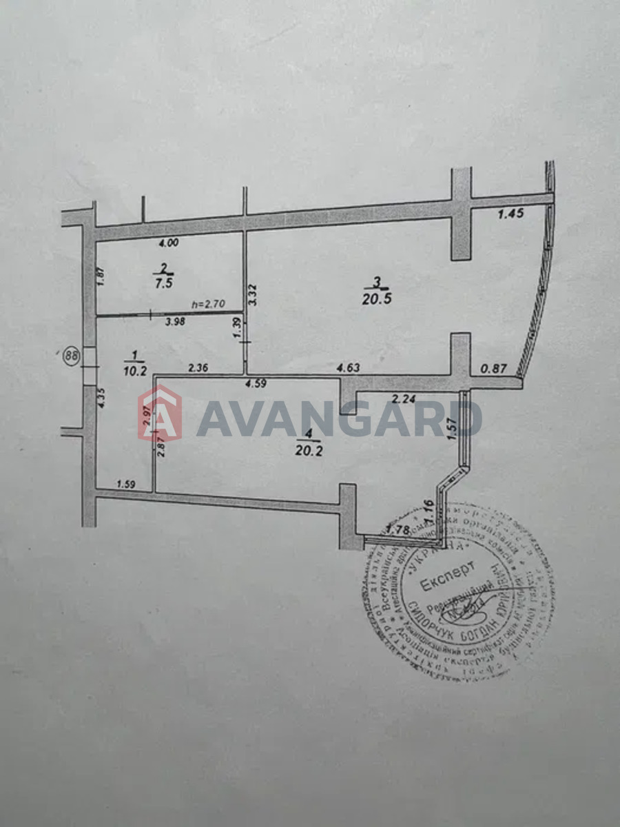 1 кім. квартира, 58/-/20 кв. м., 12/12 поверх фото 10 1 кім. квартира, 58/-/20 кв. м., 12/12 поверх фото 10