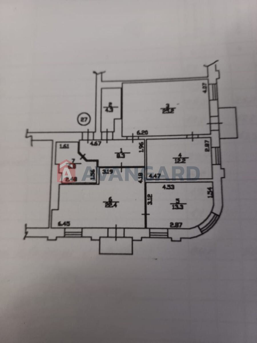 3 кім. квартира, 94/-/4 кв. м., 2/5 поверх фото 7 3 кім. квартира, 94/-/4 кв. м., 2/5 поверх фото 7