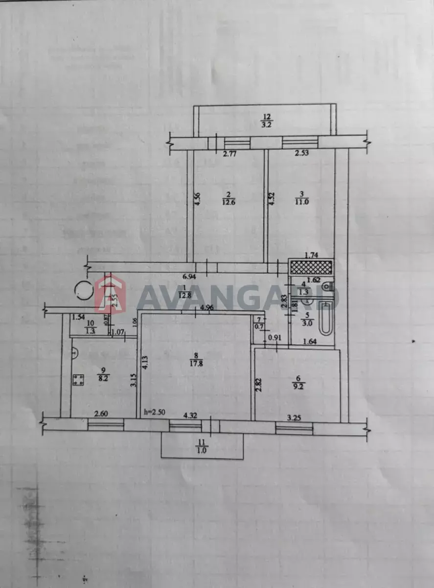 4 кім. квартира, 82/-/8 кв. м., 9/9 поверх фото 5 4 кім. квартира, 82/-/8 кв. м., 9/9 поверх фото 5