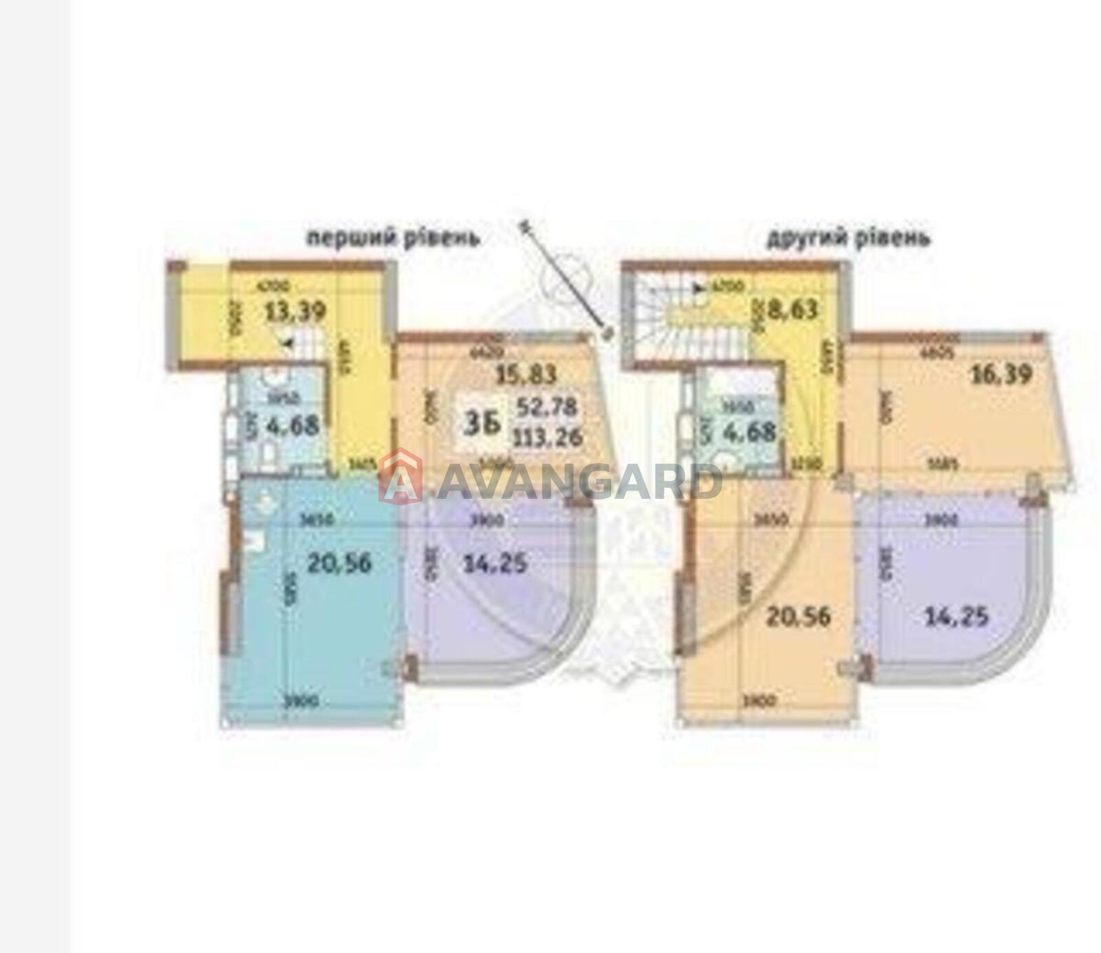 3 кім. квартира, 113/-/20 кв. м., 25/26 поверх фото 1 3 кім. квартира, 113/-/20 кв. м., 25/26 поверх фото 1