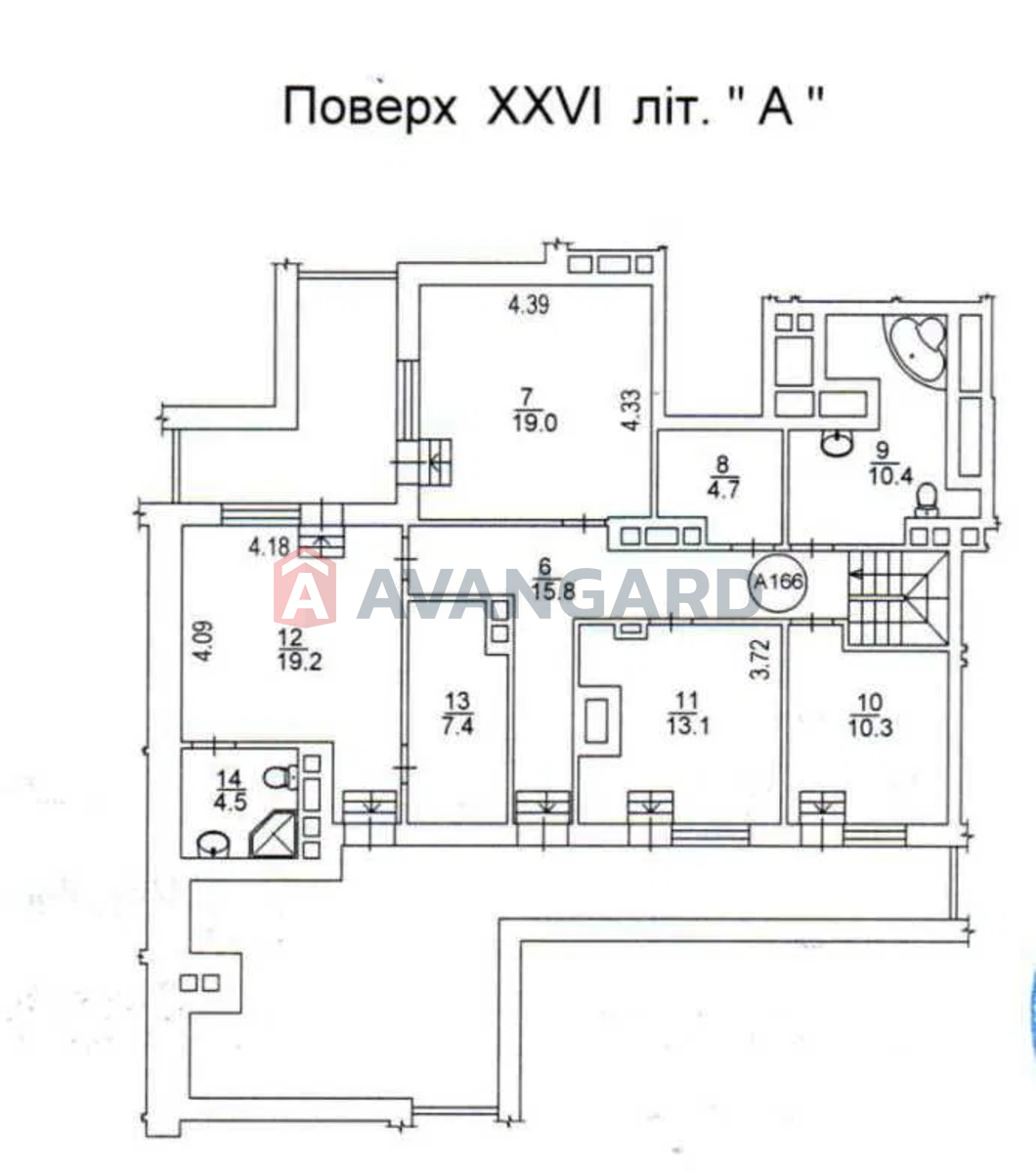 5 комн. квартира, 162/-/11 кв. м., 26/26 этаж фото 3 5 комн. квартира, 162/-/11 кв. м., 26/26 этаж фото 3