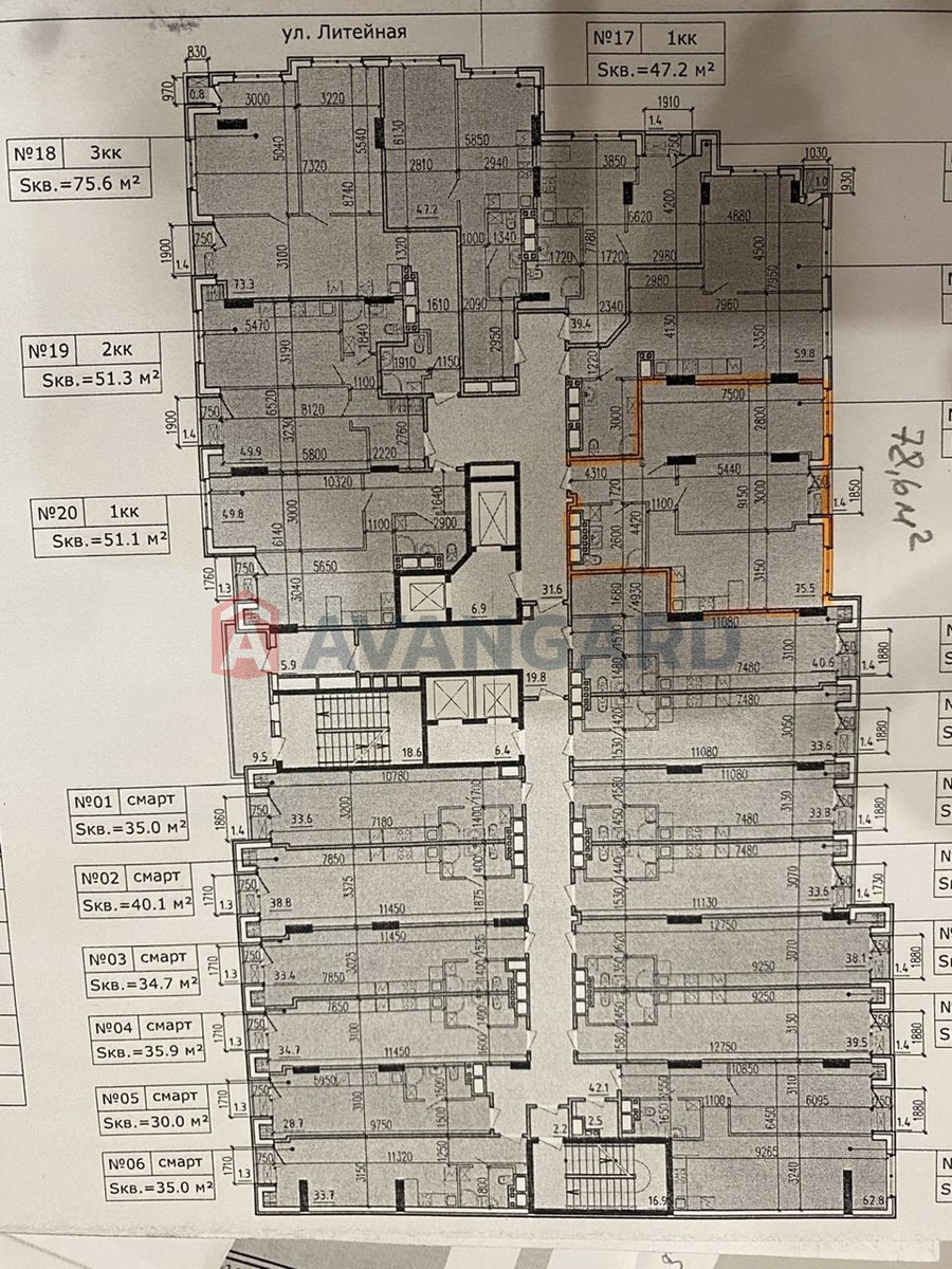2 кім. квартира, 78/60/15 кв. м., 12/22 поверх фото 17 2 кім. квартира, 78/60/15 кв. м., 12/22 поверх фото 17