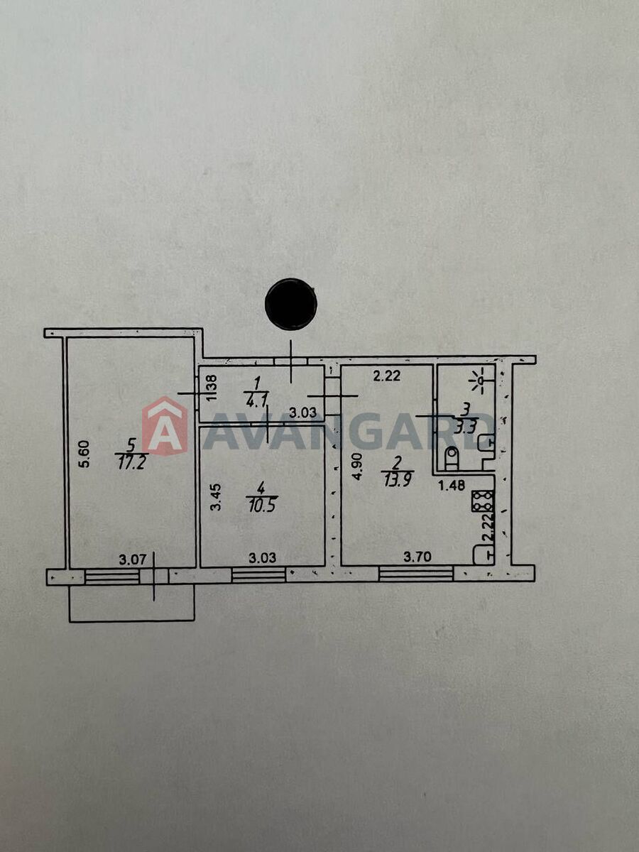 2 кім. квартира, 52/-/8 кв. м., 8/9 поверх фото 9 2 кім. квартира, 52/-/8 кв. м., 8/9 поверх фото 9