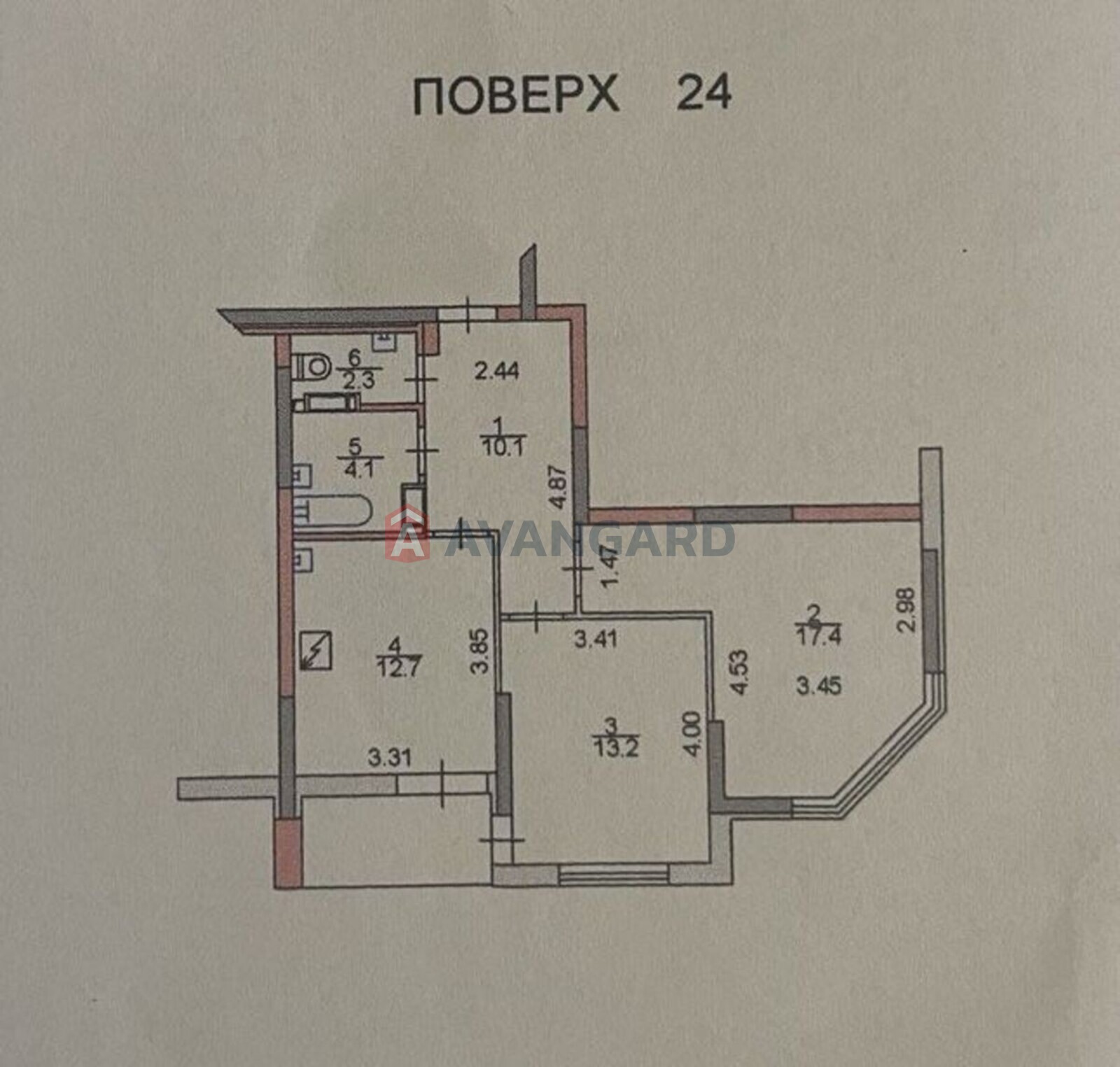 2 кім. квартира, 62/31/12,7 кв. м., 24/26 поверх фото 1 2 кім. квартира, 62/31/12,7 кв. м., 24/26 поверх фото 1