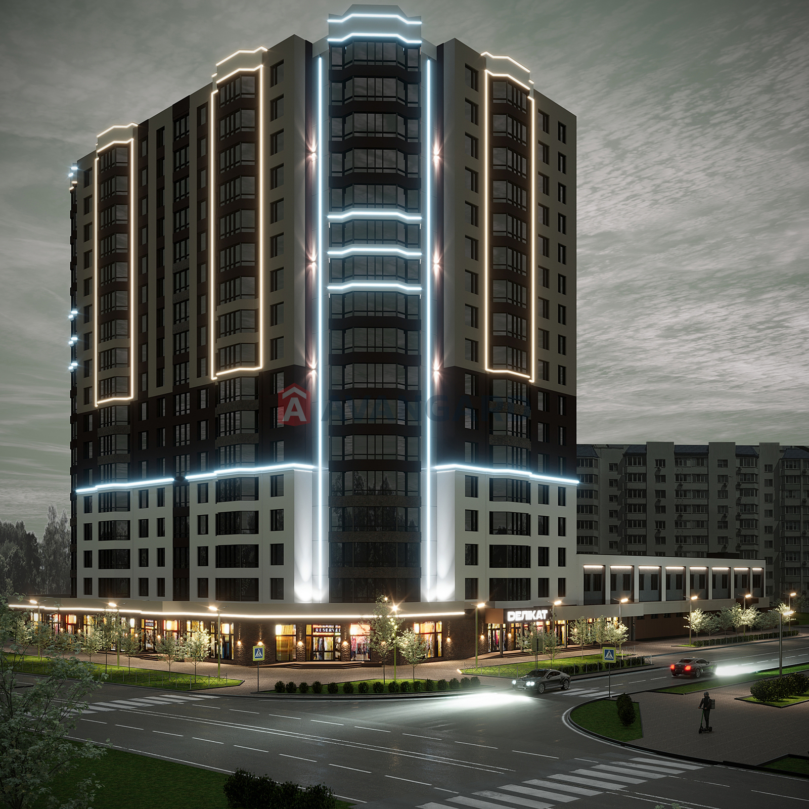 1 кім. квартира, 55/-/30 кв. м., 11/17 поверх фото 2 1 кім. квартира, 55/-/30 кв. м., 11/17 поверх фото 2