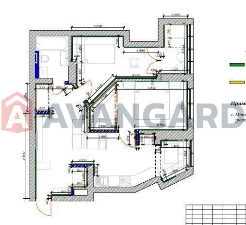 2 комн. квартира, 62 / 30 / 20 кв. м., 14/25 этаж фото 5 2 комн. квартира, 62 / 30 / 20 кв. м., 14/25 этаж фото 5