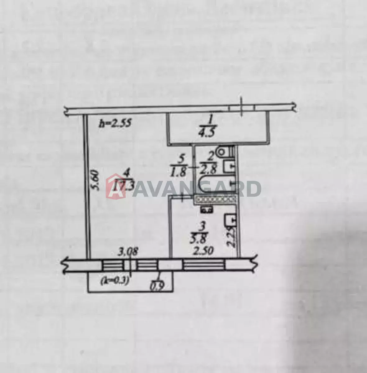 1 кім. квартира, 33/-/6 кв. м., 3/5 поверх фото 8 1 кім. квартира, 33/-/6 кв. м., 3/5 поверх фото 8