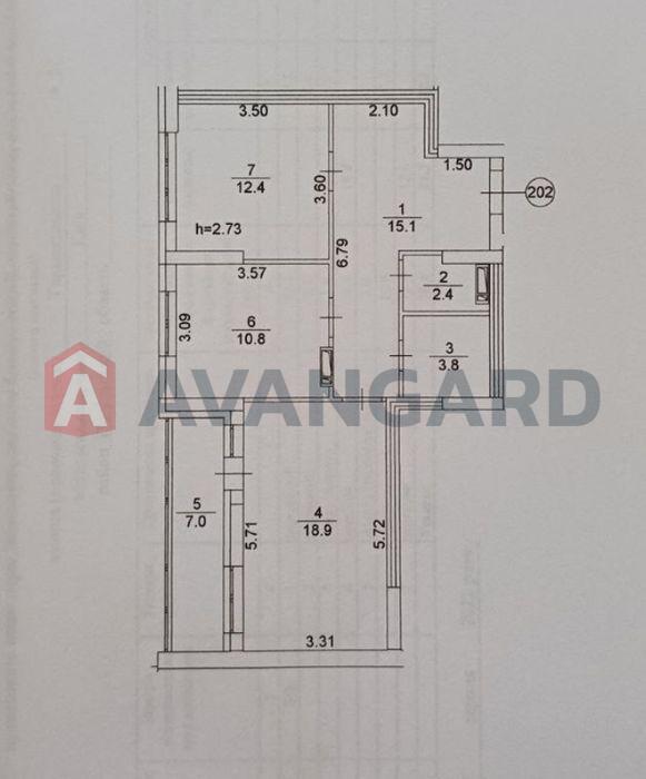 2 комн. квартира, 70/-/11 кв. м., 15/16 этаж фото 6 2 комн. квартира, 70/-/11 кв. м., 15/16 этаж фото 6