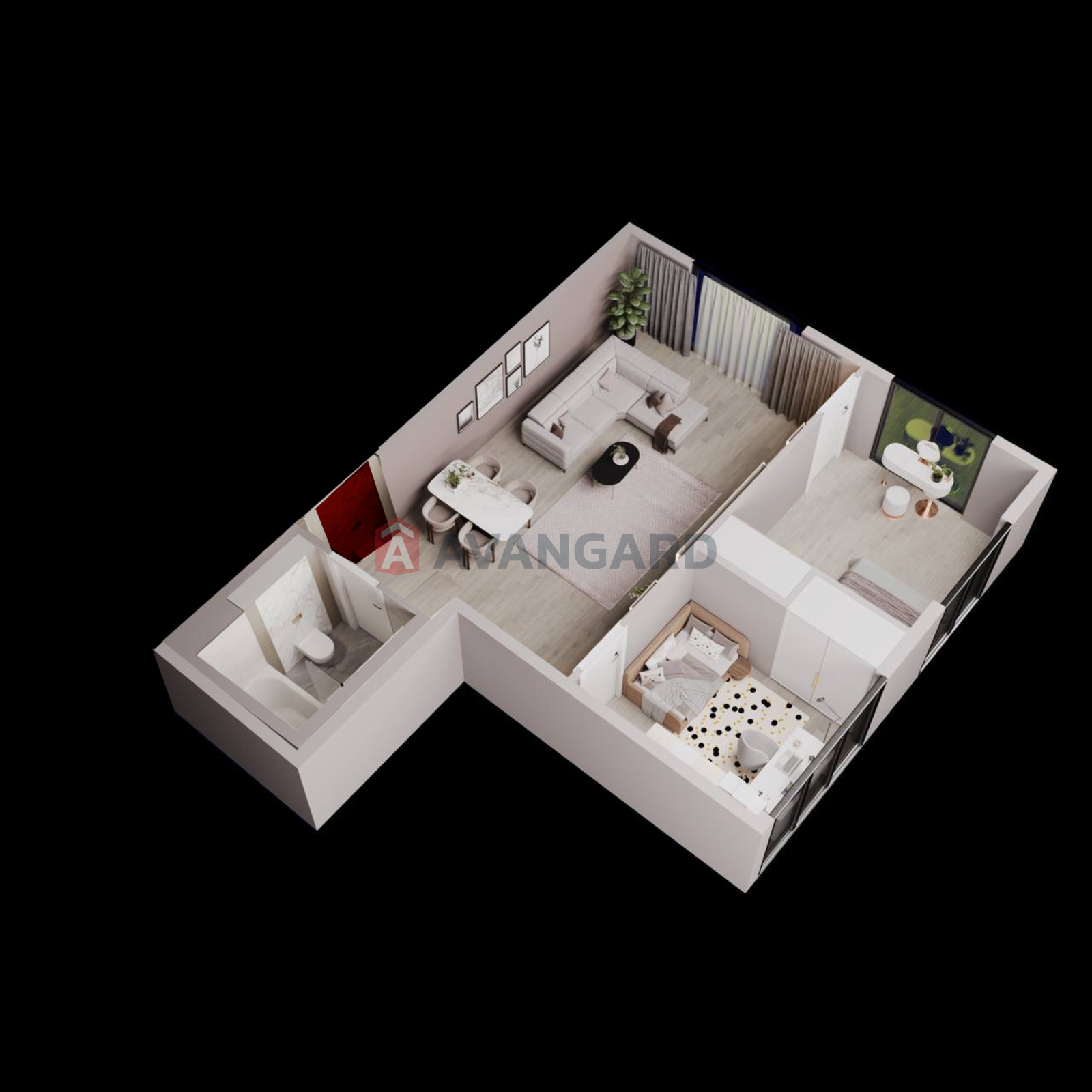 3 кім. квартира, 63/-/25 кв. м., 10/24 поверх фото 12 3 кім. квартира, 63/-/25 кв. м., 10/24 поверх фото 12