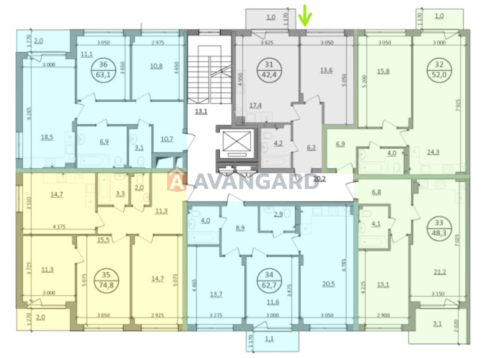 1 комн. квартира, 42,4/13,6/17,4 кв. м., 1/5 этаж фото 14 1 комн. квартира, 42,4/13,6/17,4 кв. м., 1/5 этаж фото 14