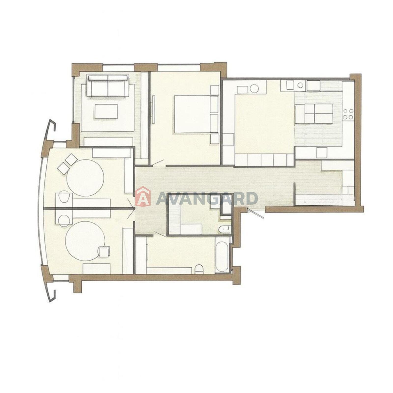 3 комн. квартира, 160/135/12 кв. м., 4/12 этаж фото 19 3 комн. квартира, 160/135/12 кв. м., 4/12 этаж фото 19