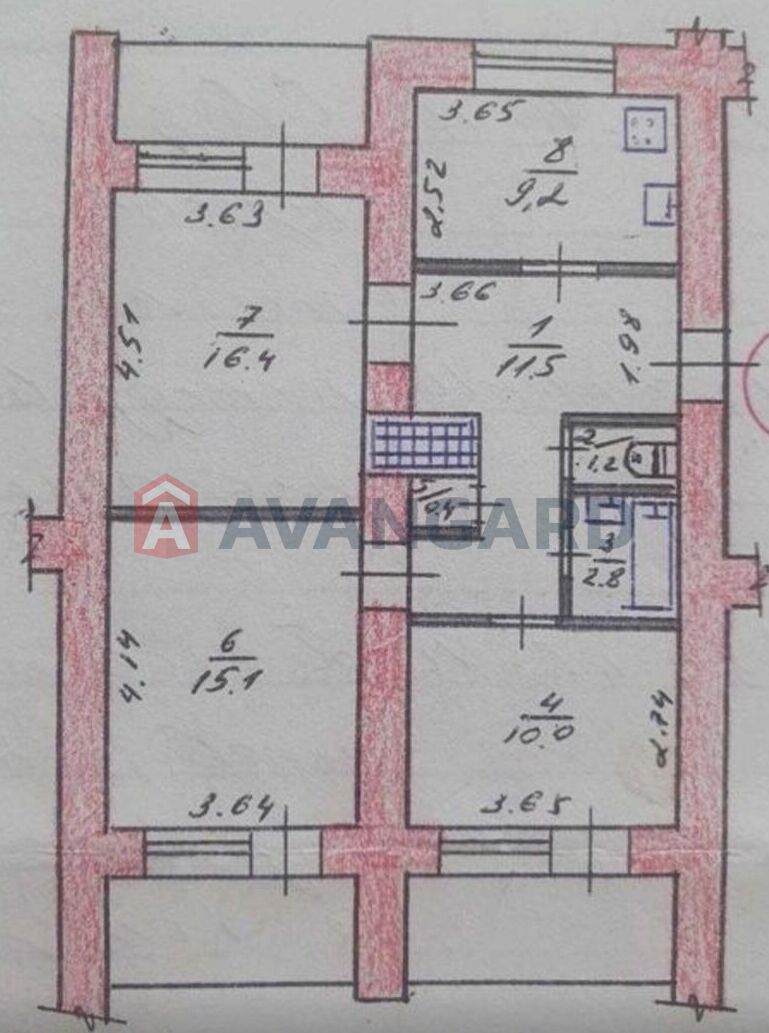 3 комн. квартира, 73/-/9 кв. м., 4/12 этаж фото 2 3 комн. квартира, 73/-/9 кв. м., 4/12 этаж фото 2