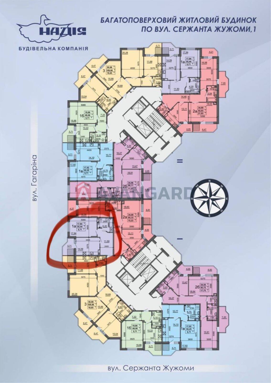 1 кім. квартира, 55/-/30 кв. м., 11/17 поверх фото 5 1 кім. квартира, 55/-/30 кв. м., 11/17 поверх фото 5