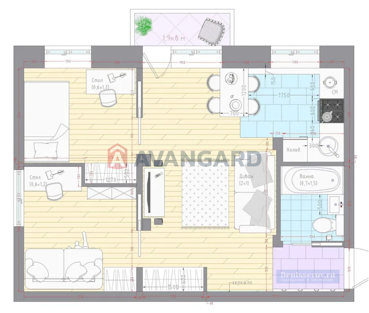 2 комн. квартира, 42/35/7 кв. м., 1/5 этаж фото 10 2 комн. квартира, 42/35/7 кв. м., 1/5 этаж фото 10