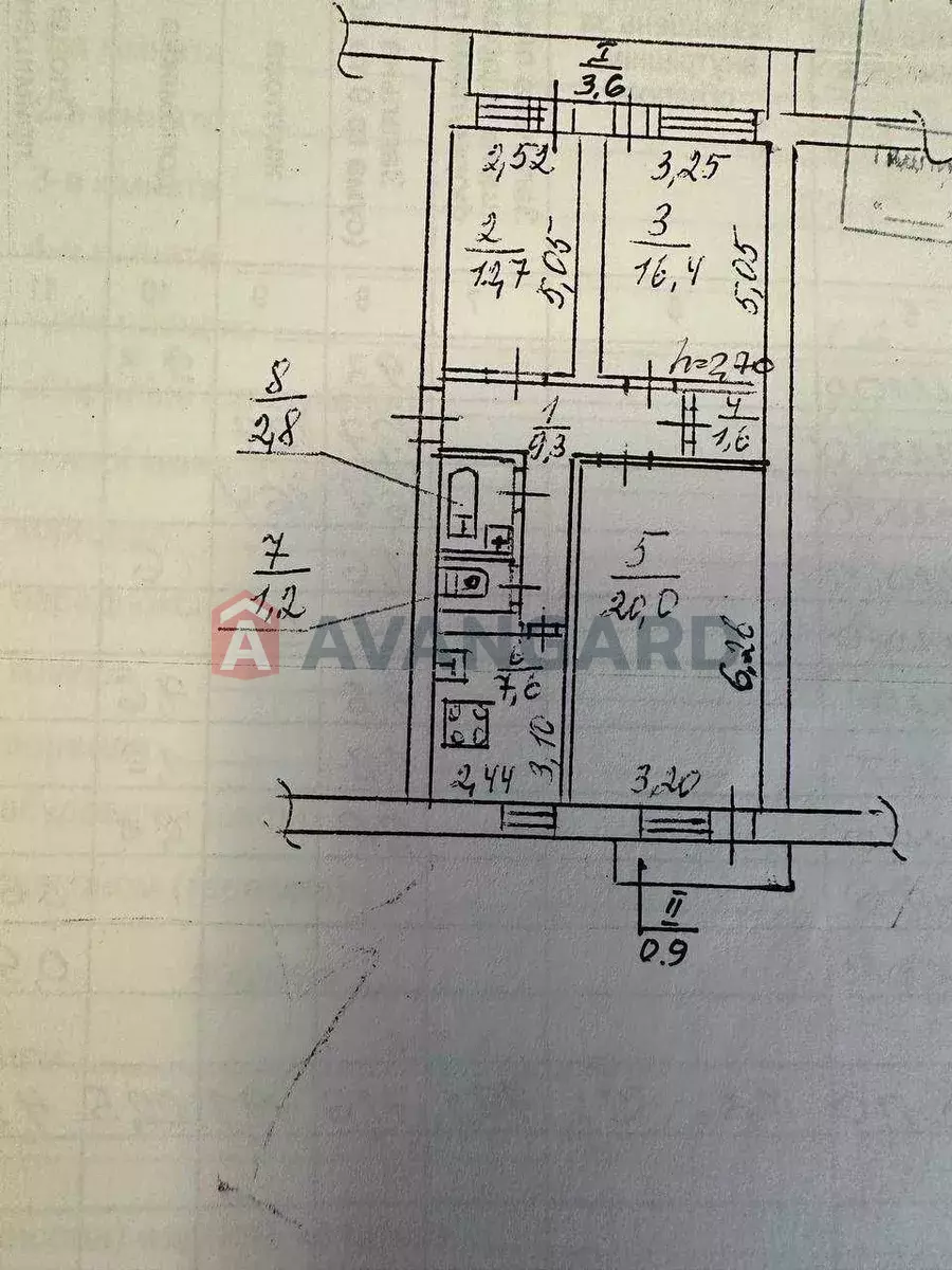 3 кім. квартира, 80/-/9 кв. м., 8/12 поверх фото 14 3 кім. квартира, 80/-/9 кв. м., 8/12 поверх фото 14