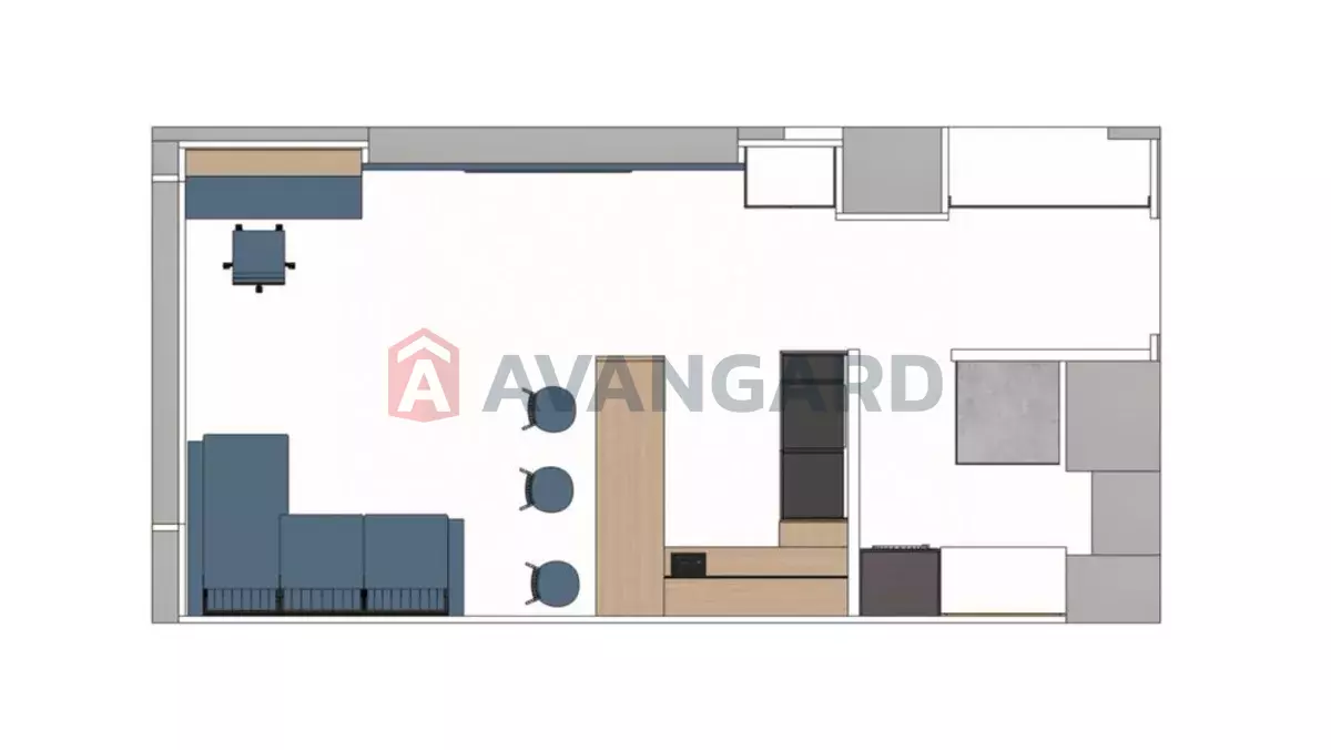 1 кім. квартира, 34/-/10 кв. м., 14/24 поверх фото 1 1 кім. квартира, 34/-/10 кв. м., 14/24 поверх фото 1