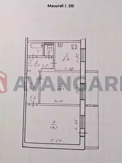2 кім. квартира, 53/-/8 кв. м., 10/10 поверх фото 9 2 кім. квартира, 53/-/8 кв. м., 10/10 поверх фото 9