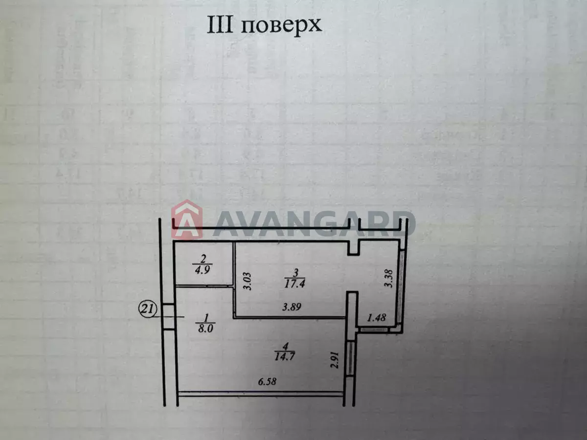 2 кім. квартира, 45/-/17 кв. м., 3/10 поверх фото 1 2 кім. квартира, 45/-/17 кв. м., 3/10 поверх фото 1