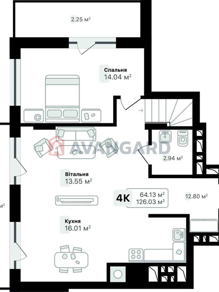 4 комн. квартира, 126/64/30 кв. м., 9/10 этаж фото 10 4 комн. квартира, 126/64/30 кв. м., 9/10 этаж фото 10