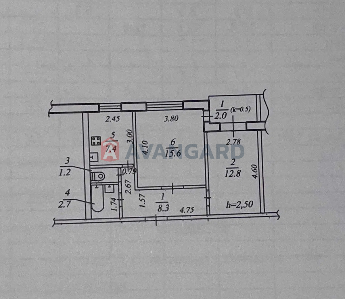2 комн. квартира, 50/-/7 кв. м., 9/9 этаж фото 15 2 комн. квартира, 50/-/7 кв. м., 9/9 этаж фото 15