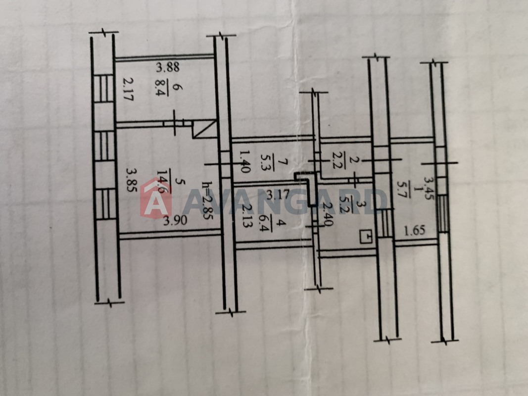 2 комн. квартира, 49/36/8 кв. м., 1/2 этаж фото 4 2 комн. квартира, 49/36/8 кв. м., 1/2 этаж фото 4