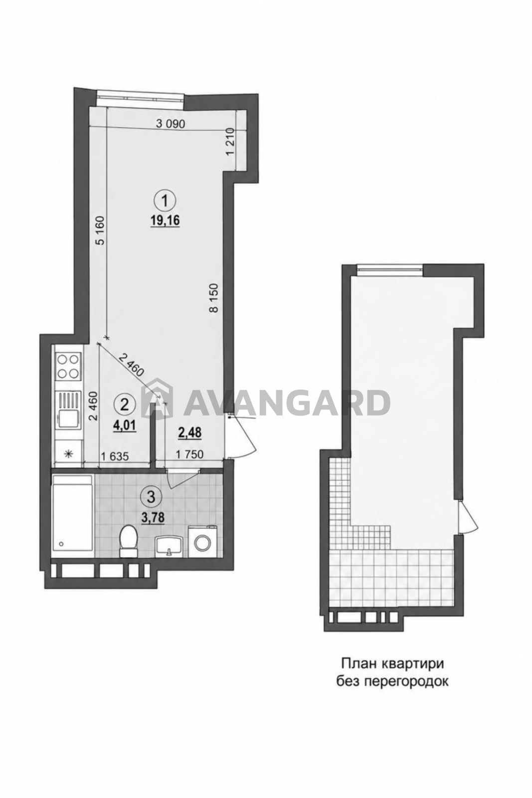 1 комн. квартира, 31/19/4 кв. м., 13/21 этаж фото 4 1 комн. квартира, 31/19/4 кв. м., 13/21 этаж фото 4