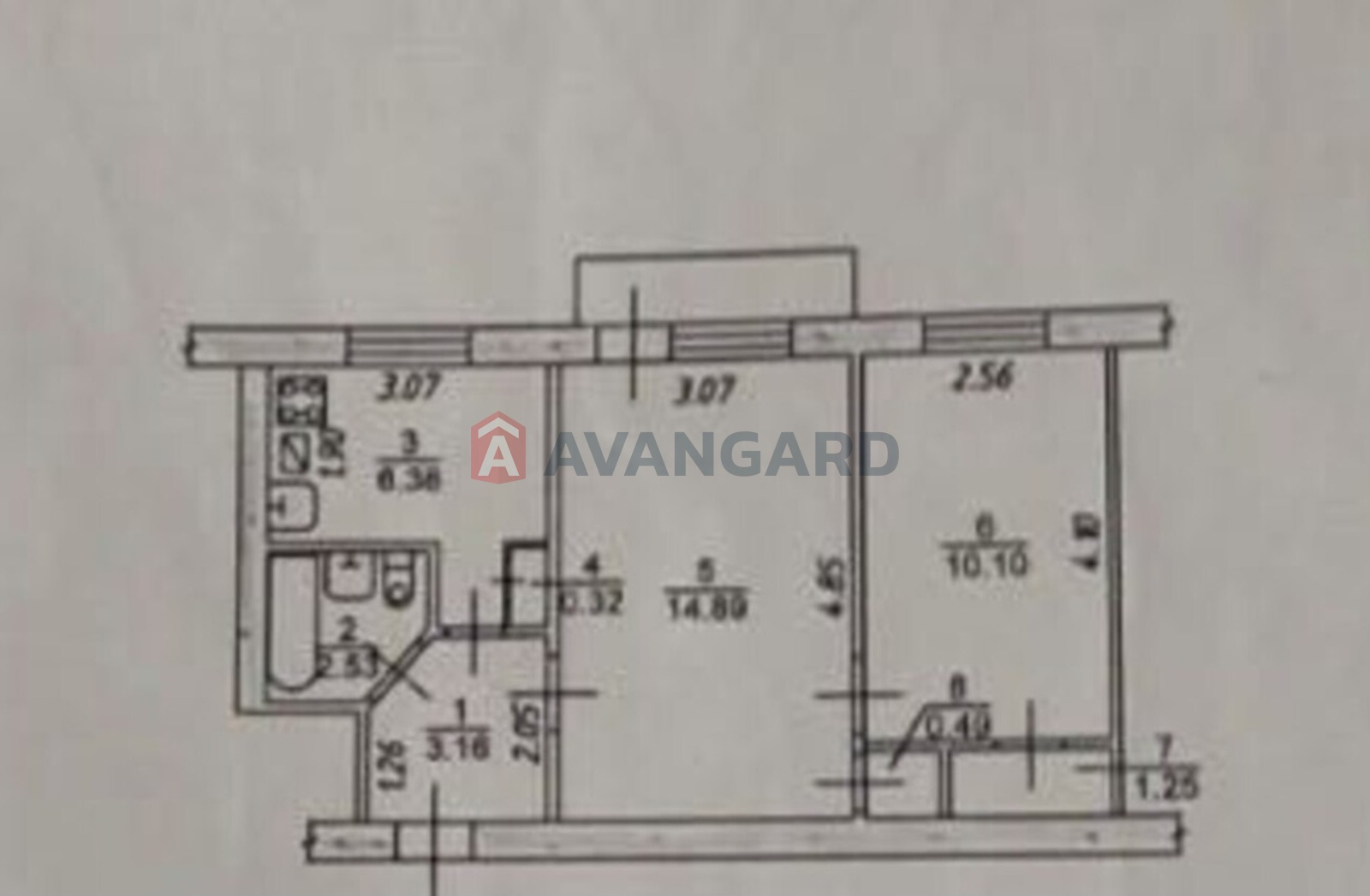 2 комн. квартира, 39/-/6 кв. м., 4/5 этаж фото 2 2 комн. квартира, 39/-/6 кв. м., 4/5 этаж фото 2