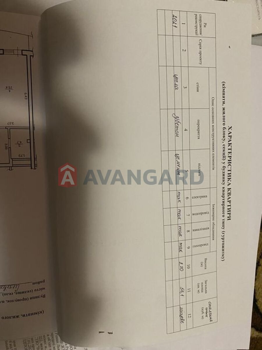 1 кім. квартира, 56/-/20 кв. м., 7/10 поверх фото 3 1 кім. квартира, 56/-/20 кв. м., 7/10 поверх фото 3