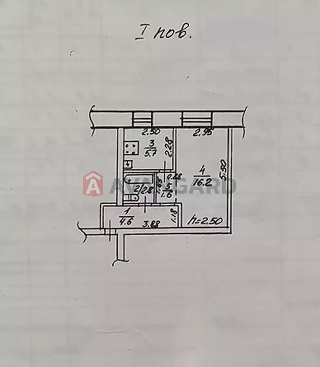 1 кім. квартира, 31/16/5 кв. м., 1/5 поверх фото 12 1 кім. квартира, 31/16/5 кв. м., 1/5 поверх фото 12