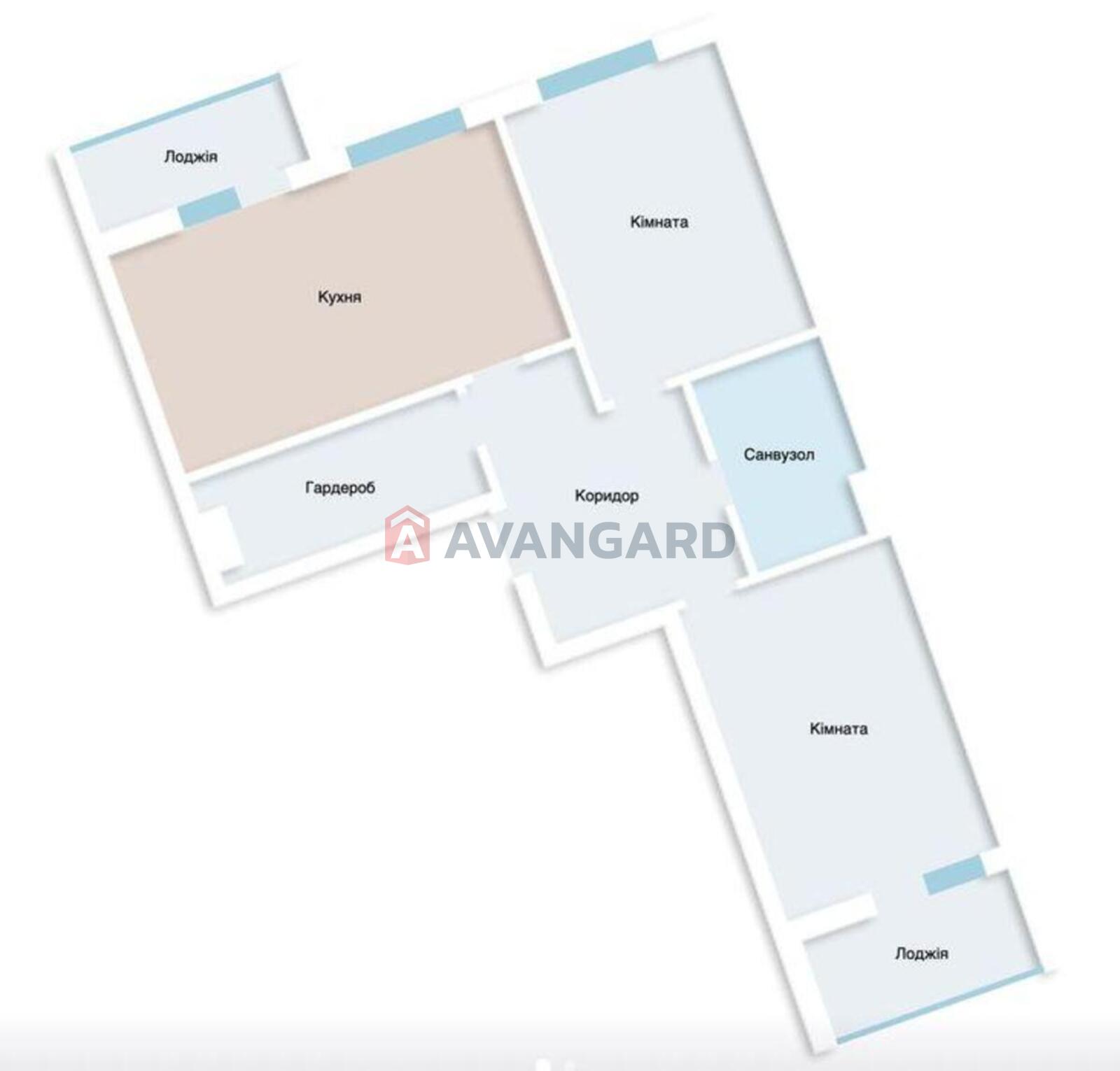 2 кім. квартира, 85/-/20 кв. м., 10/25 поверх фото 5 2 кім. квартира, 85/-/20 кв. м., 10/25 поверх фото 5