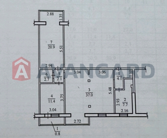 3 кім. квартира, 87/-/20 кв. м., 3/9 поверх фото 18 3 кім. квартира, 87/-/20 кв. м., 3/9 поверх фото 18